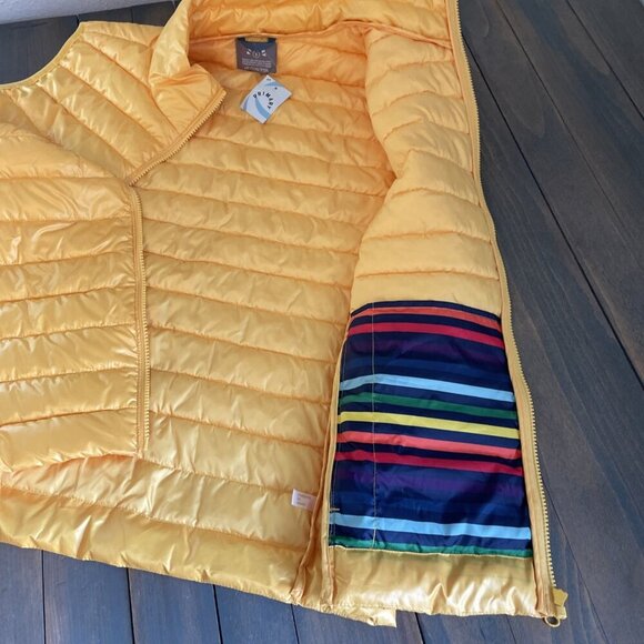 Primary Bright Yellow Lightweight Puffer Vest w/Pockets - NWT - Mens Small (V8) - Picture 4 of 7